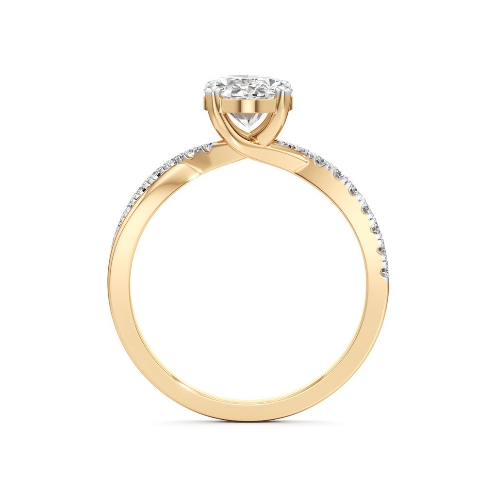 Celeste Oval Solitaire Ring