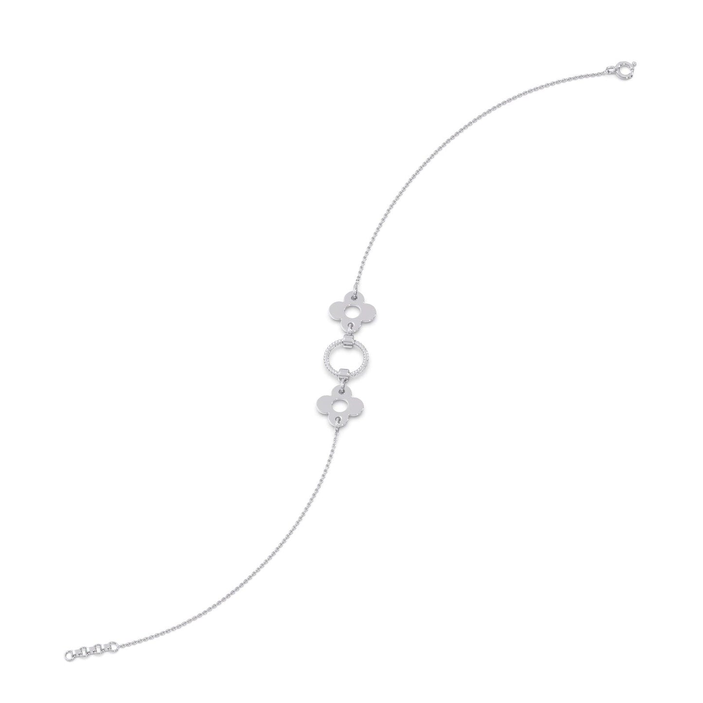 Meadow Loop Plain Gold Chain Bracelet