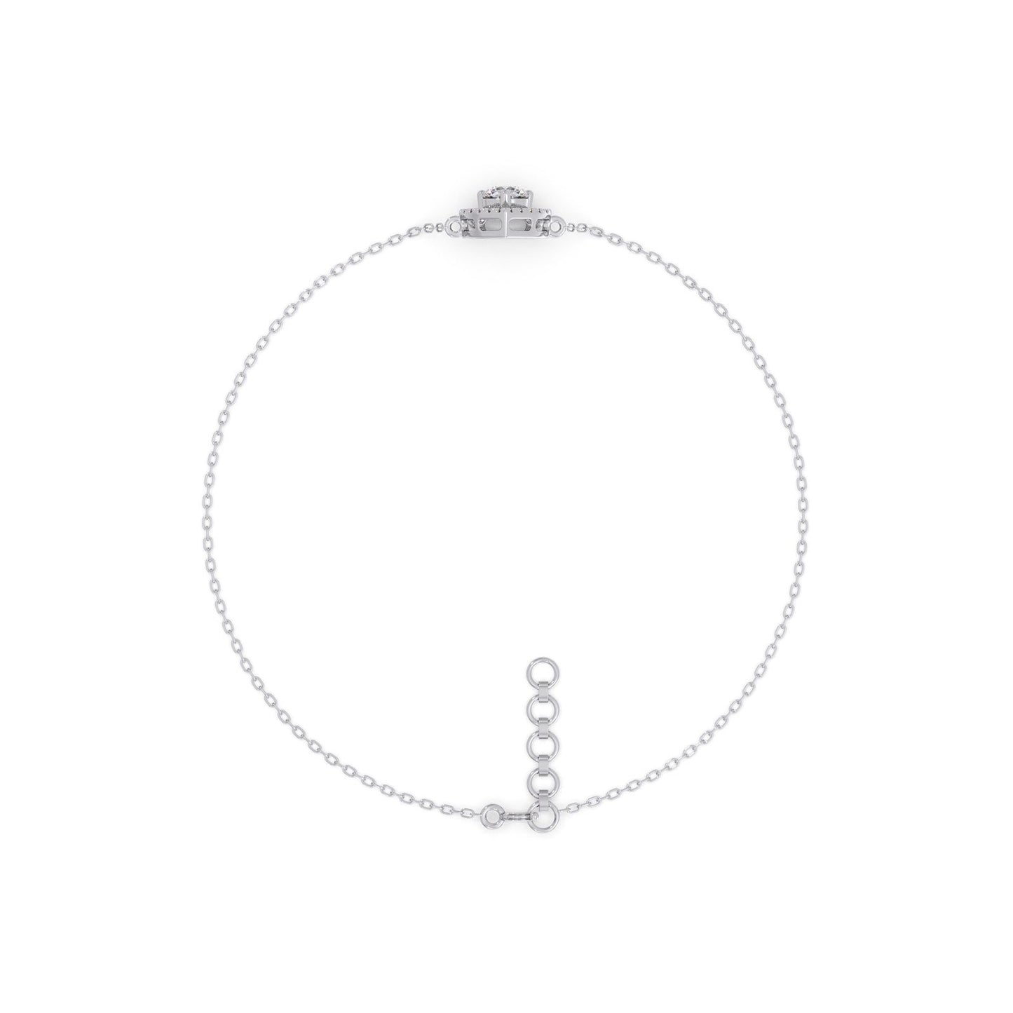 Pearluxe Halo Chain Bracelet