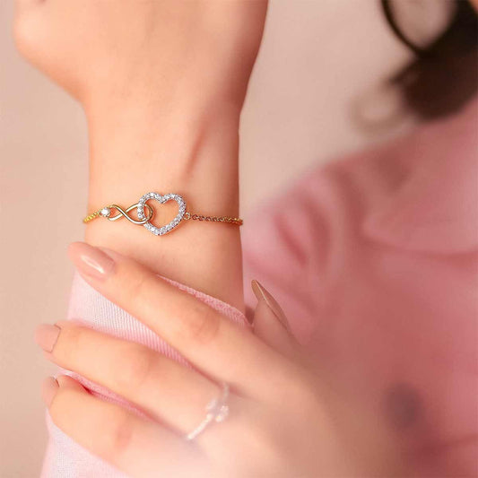 Eternal Love Chain Bracelet with Diamonds