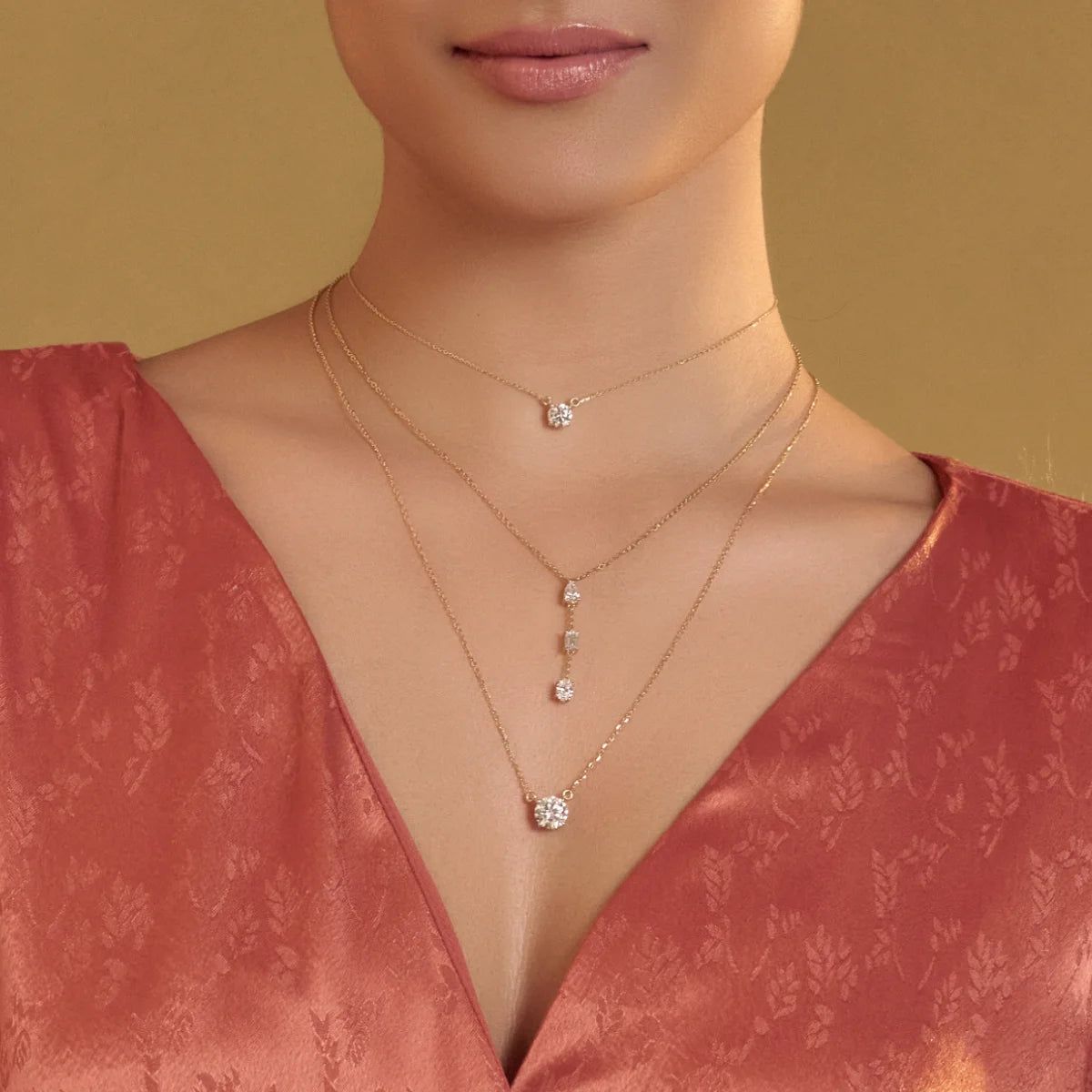 2ct Round Diamond Solitaire Necklace