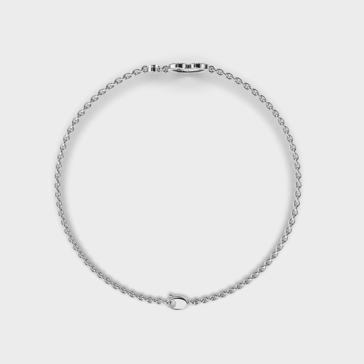 All Hearts Together Diamond Bracelet