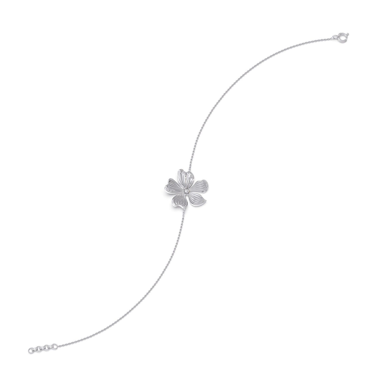 Floret Plain Gold Chain Bracelet