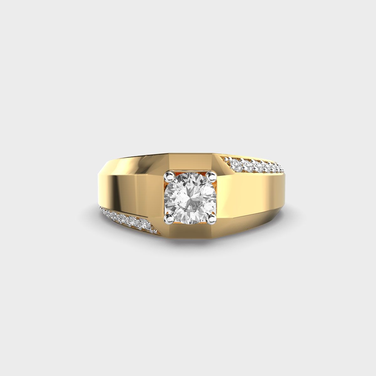 Classic Diamond Band Ring For Men - View 11