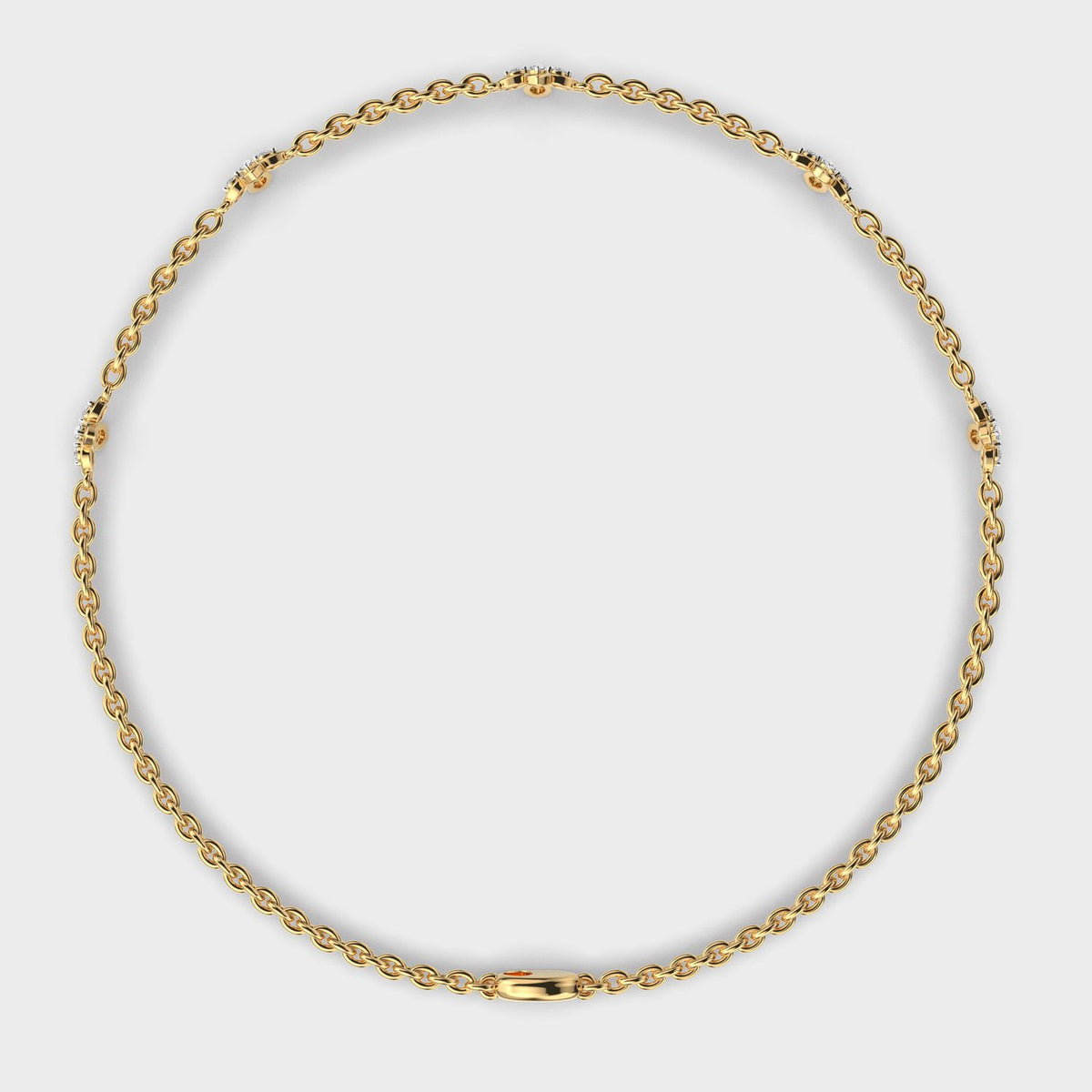 Soft Weave Flower Diamond Bracelet