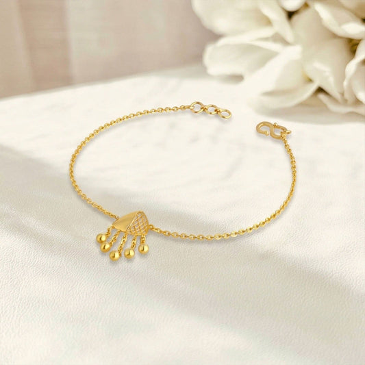 Jharokha Fusion Gold Chain Bracelet