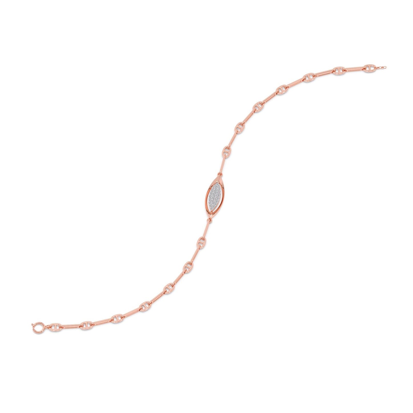 Lumina Marquise-Link Diamond Chain Bracelet