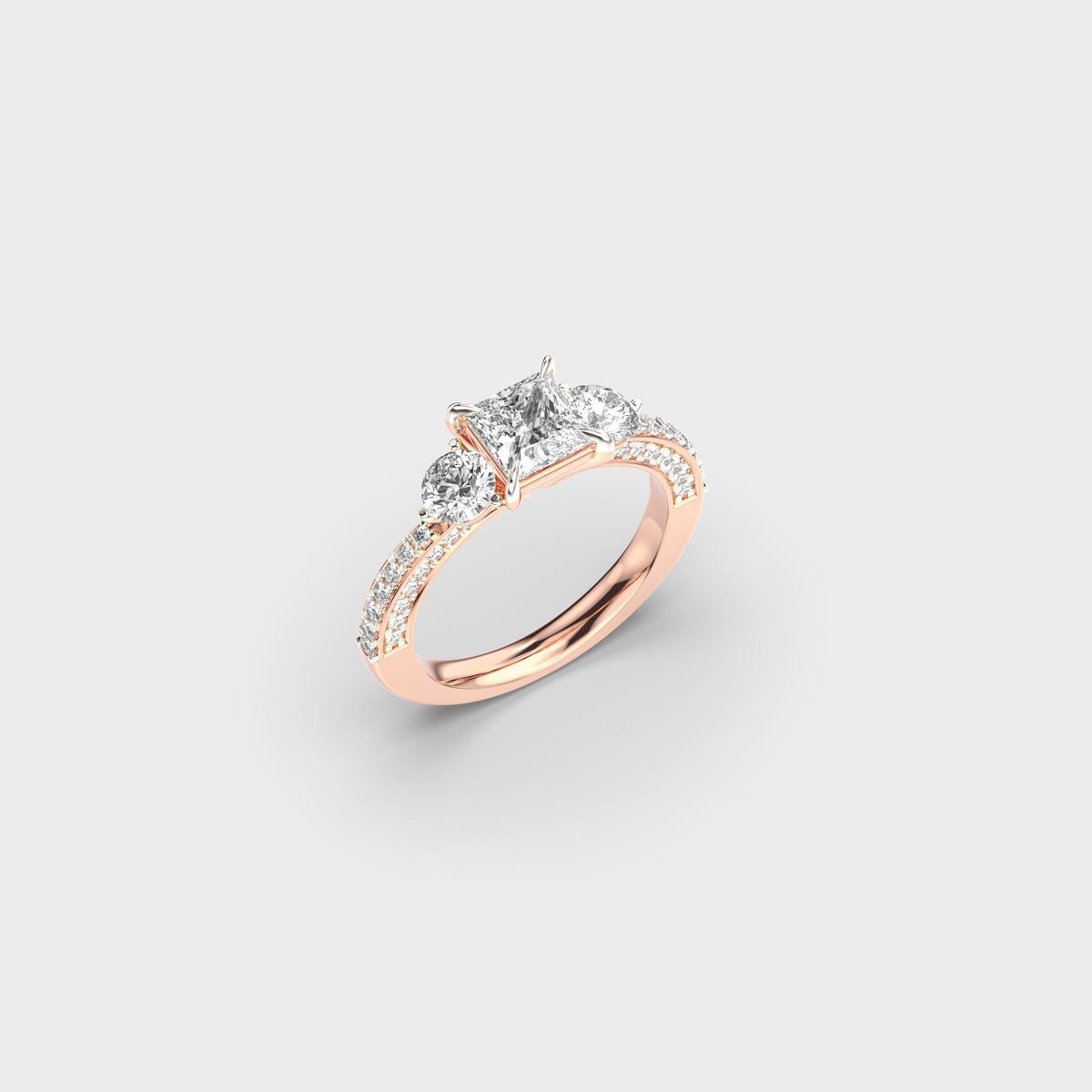 Radiant Diamond Ring - View 8
