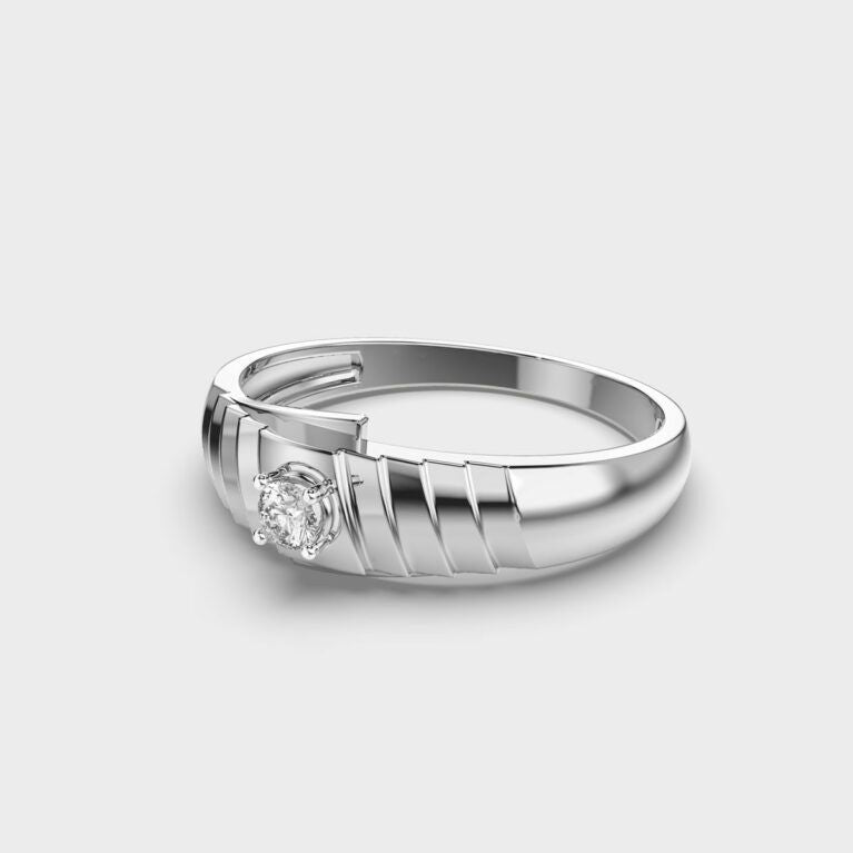 Serpentine Diamond Band Ring For Men - View 8