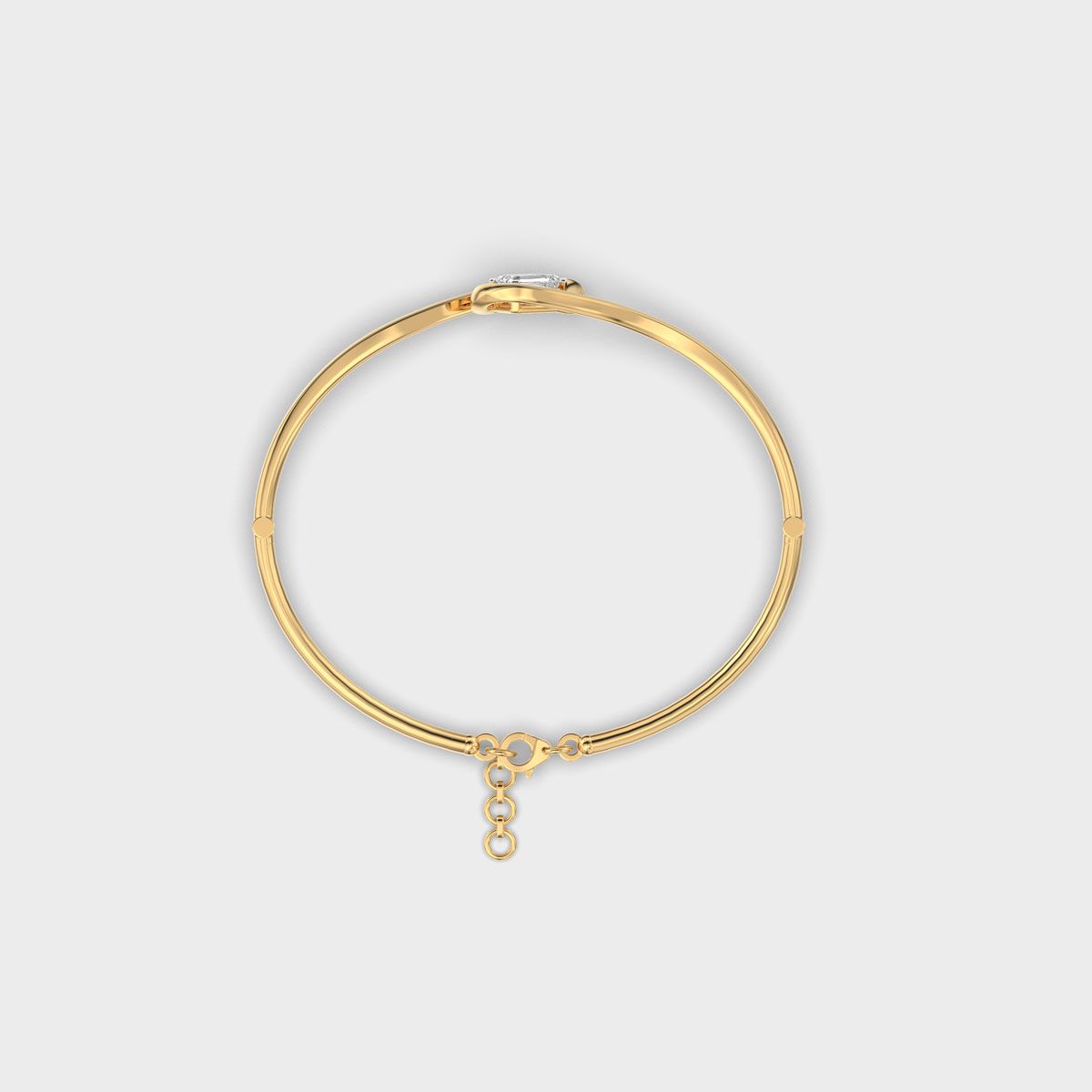 Loop Knot Emerald Diamond Bracelet