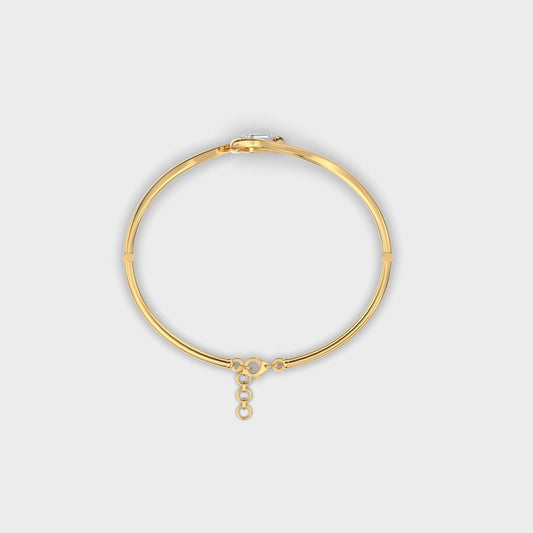 Loop Knot Emerald Diamond Bracelet