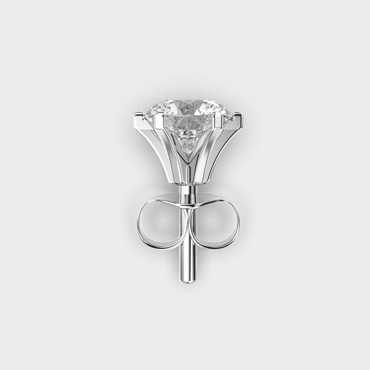 Round Ray Round Diamond Men Stud