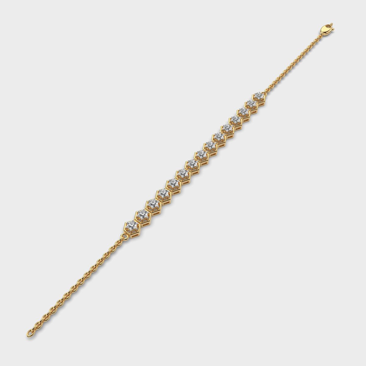 Classic Honeycomb Diamond Bracelet