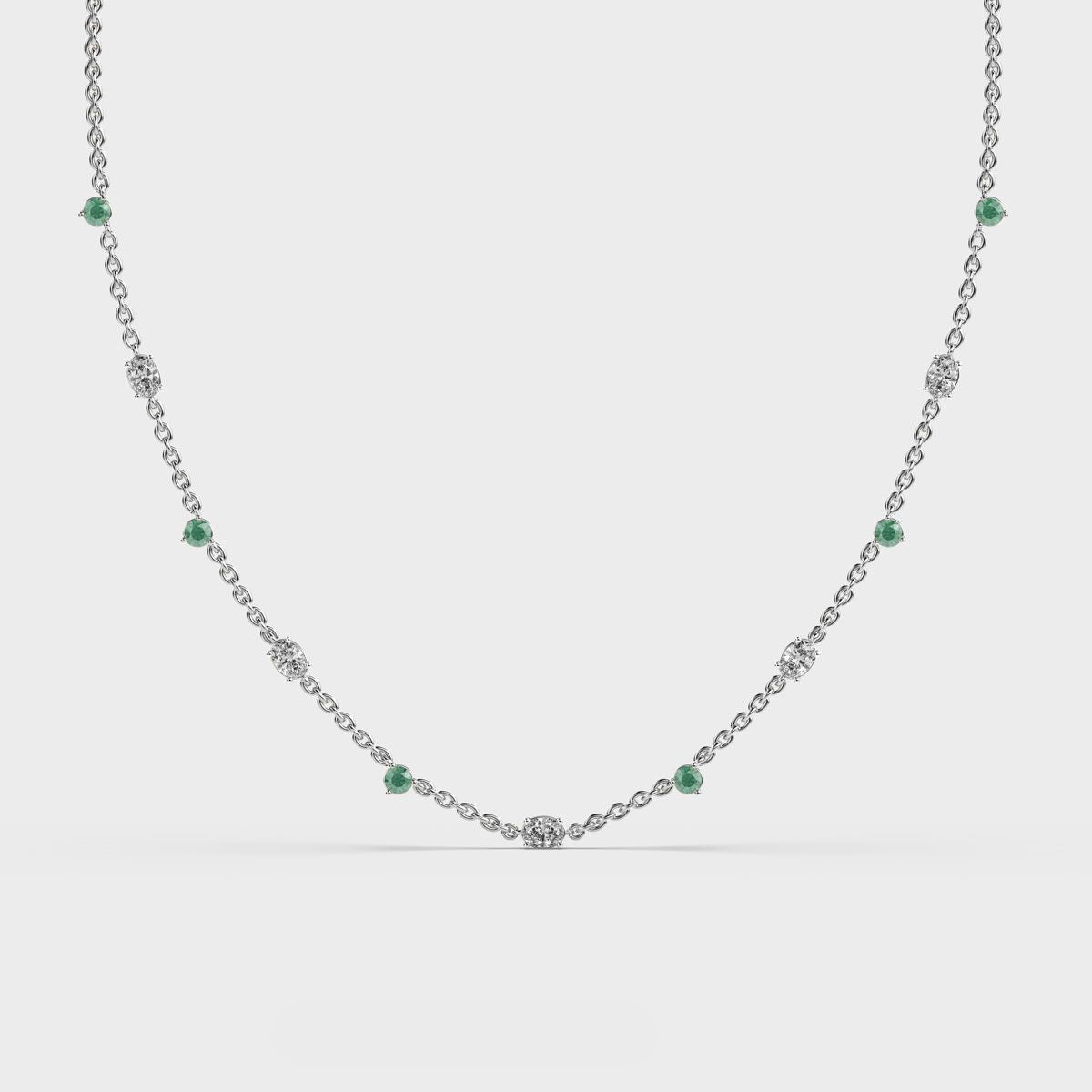 Solstice Cluster Diamond Necklace