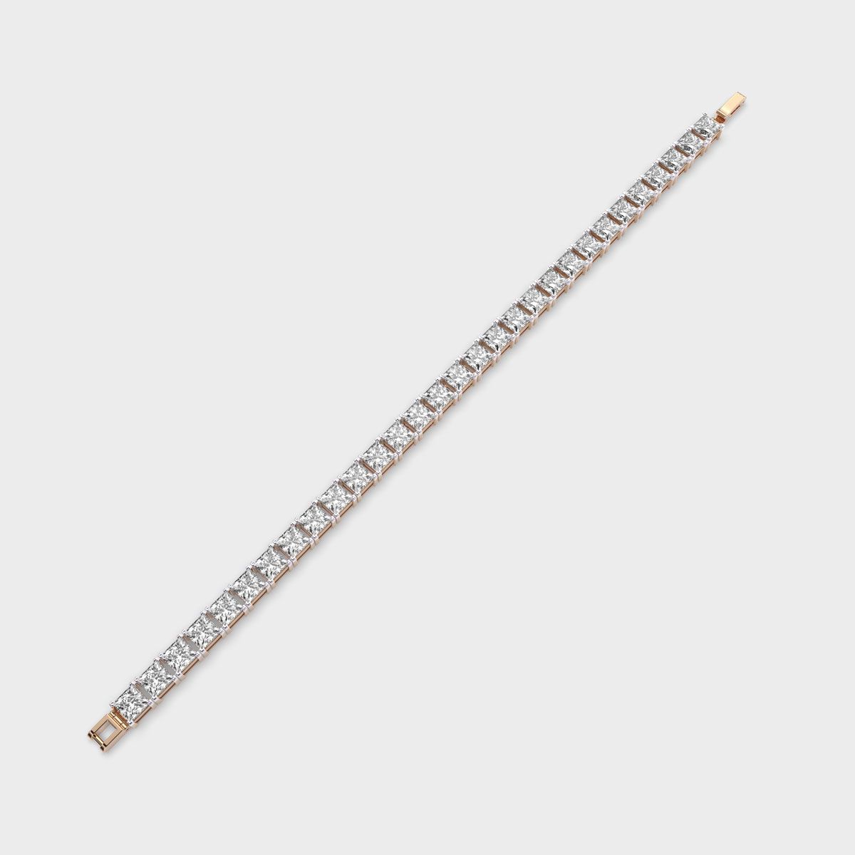 Princess Cut Diamond Tennis Bracelet