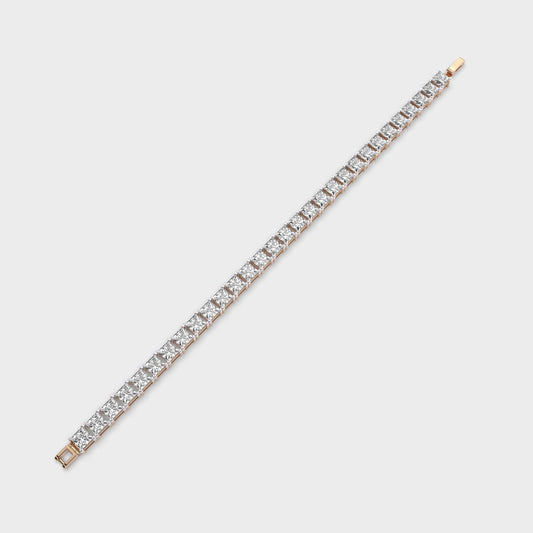 Princess Cut Diamond Tennis Bracelet