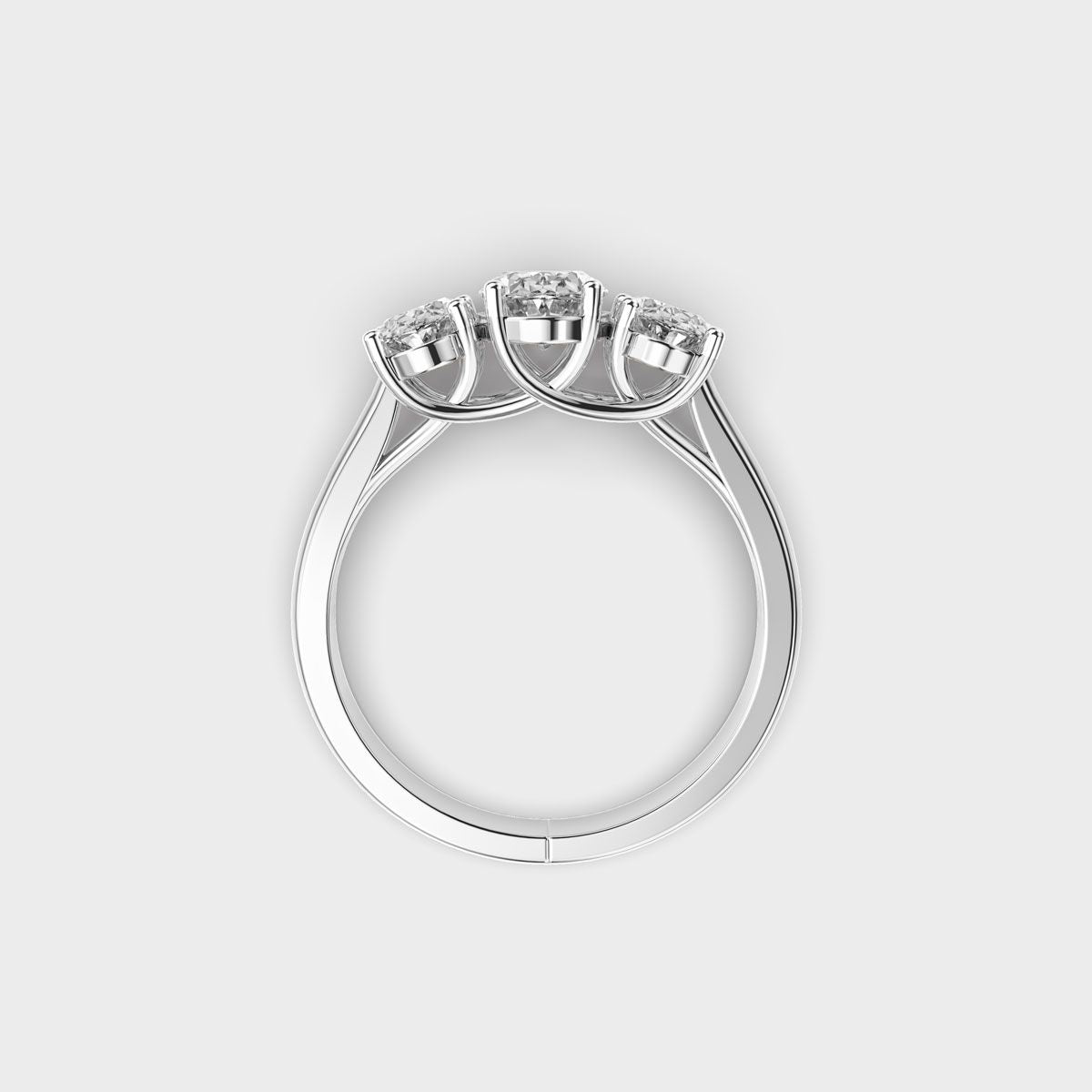 Three Stone Glimmer Diamond Ring - View 13
