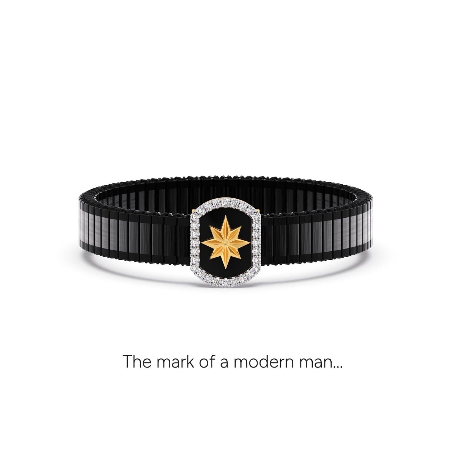 Stellar Halo Diamond Men's Bracelet