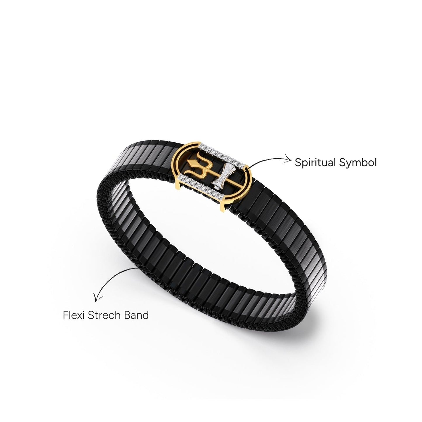 Iconic Shiva Diamond Men's Bracelet