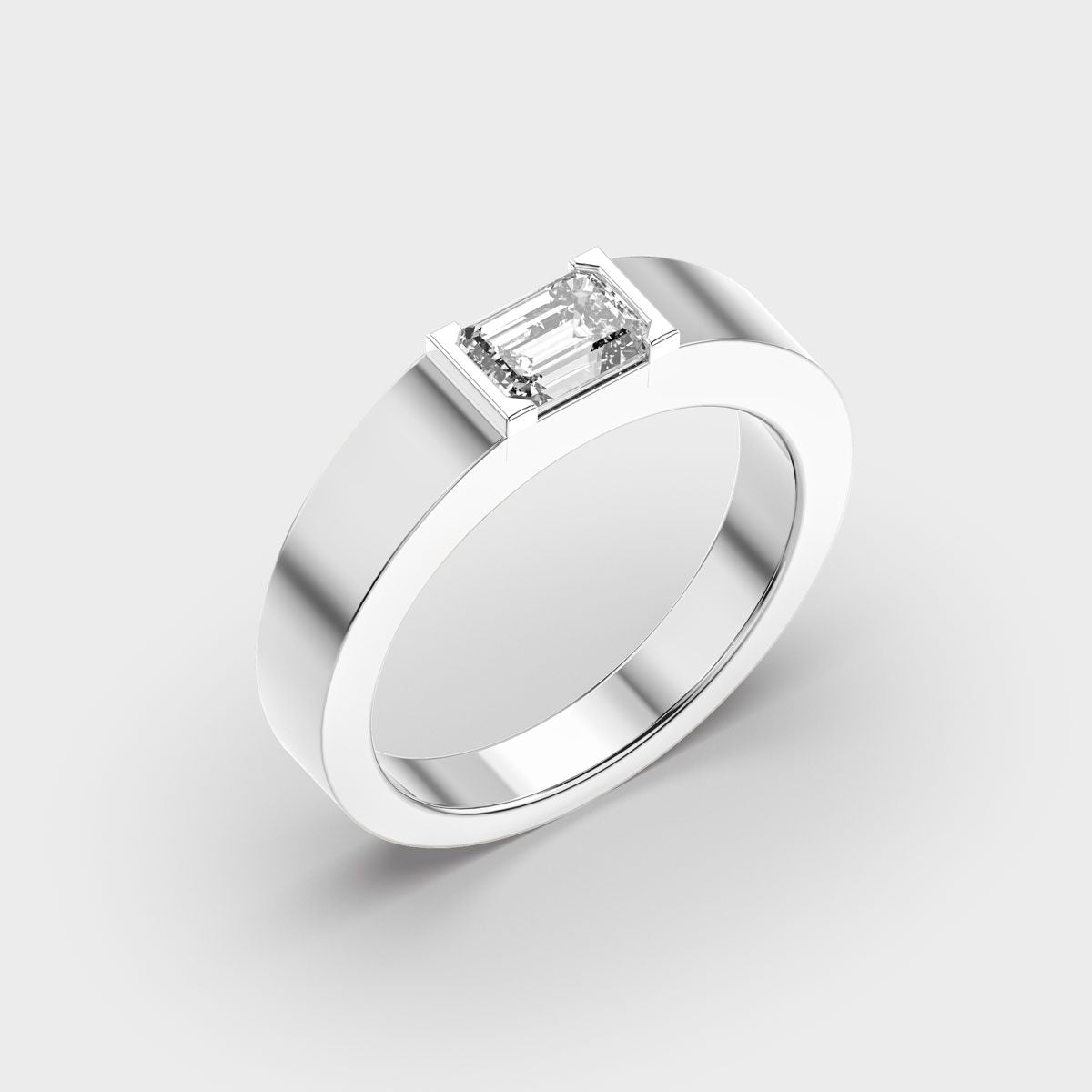 Earnest Proposal Diamond Band For Men - View 8