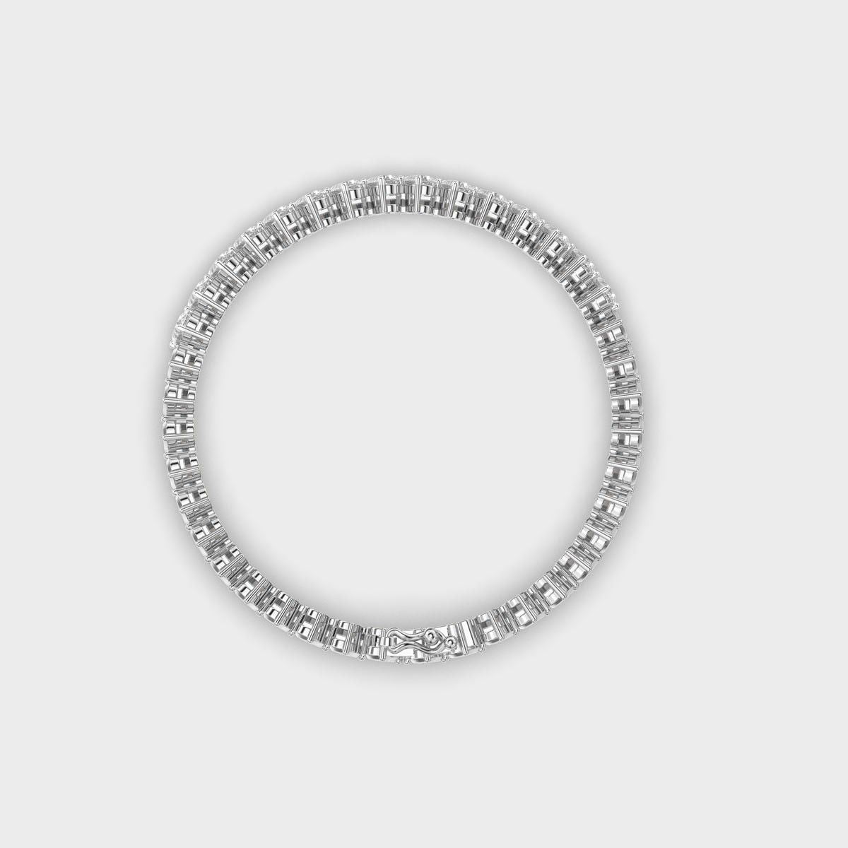 Cascading Pear Diamond Tennis Bracelet