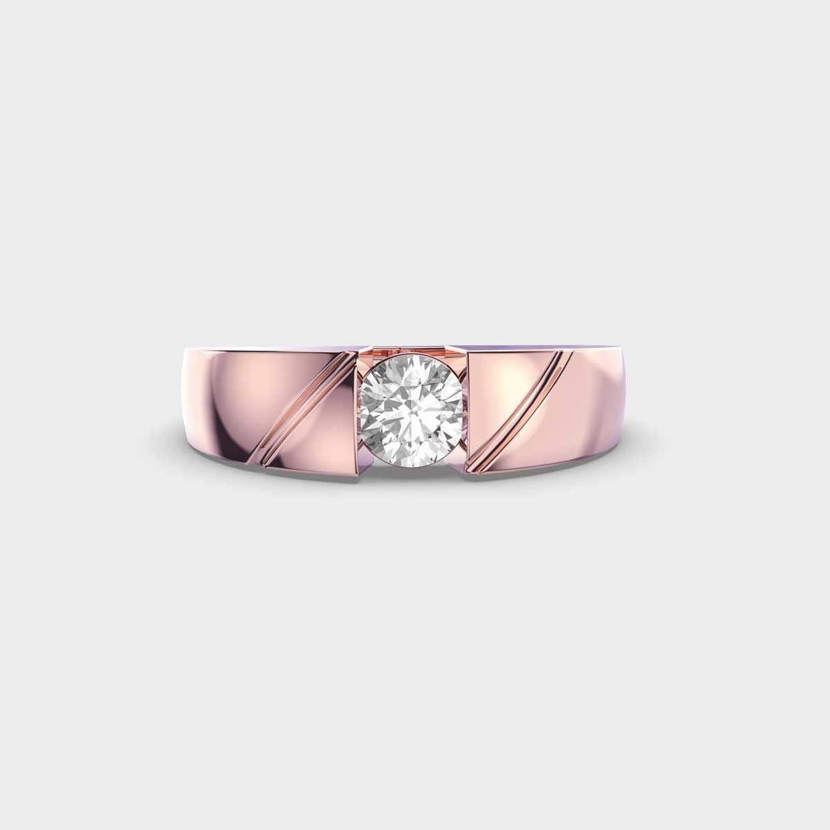 Shining Armour Diamond Band Ring For Men - View 1