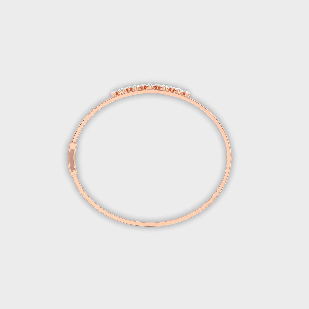 Pear Zigzag Row Diamond Bracelet