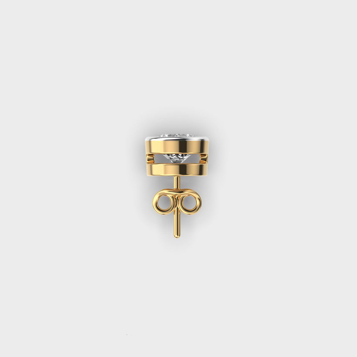 Dot of Light Diamond Stud for Men