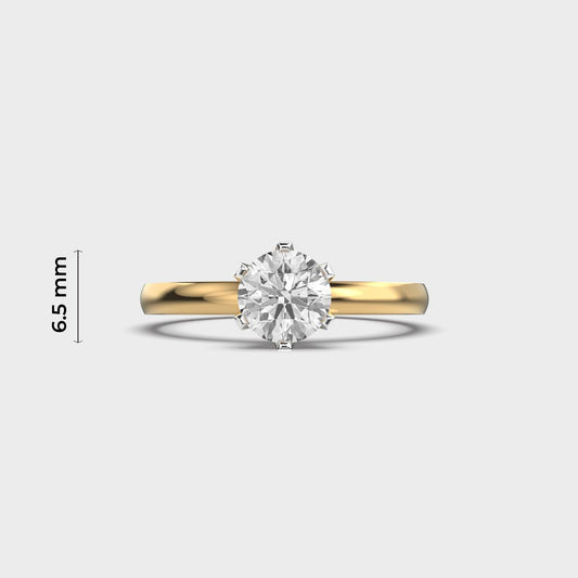 1.2 Carat Classic Solitaire Ring - View 2