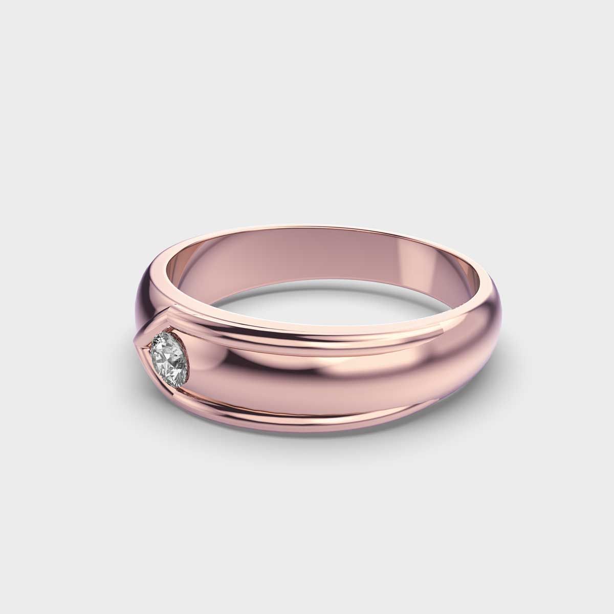 Modern Diamond Band Ring For Men - View 3