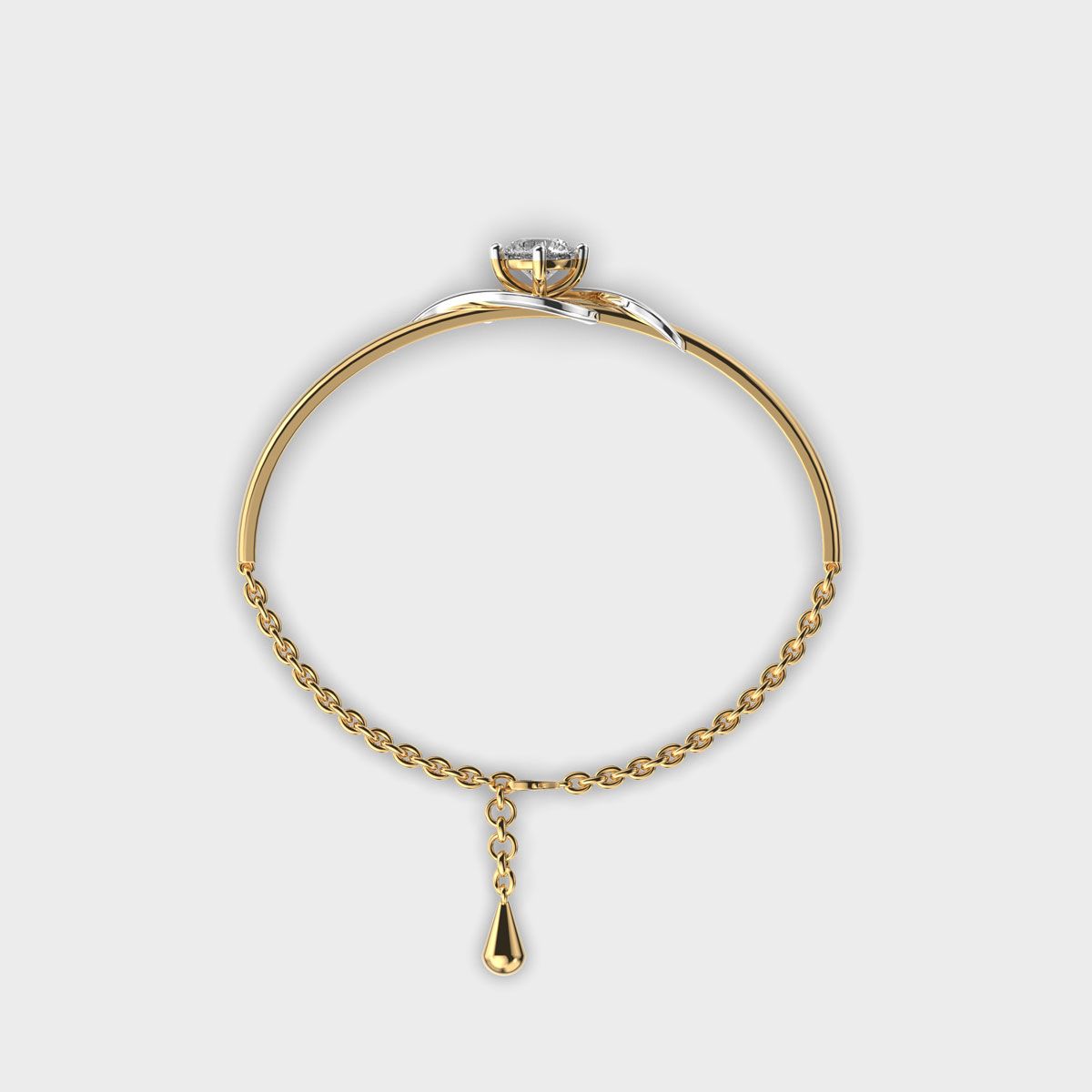 Diamond In Thistle Bracelet