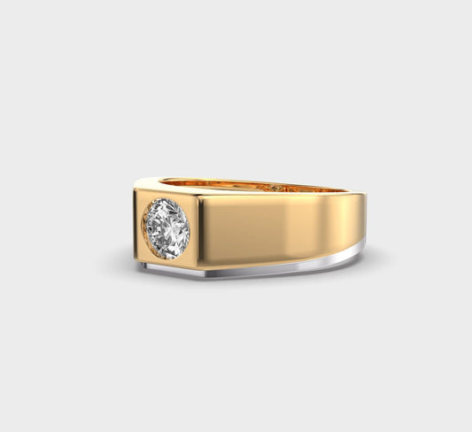 Classic Round Diamond Band for Men - View 11