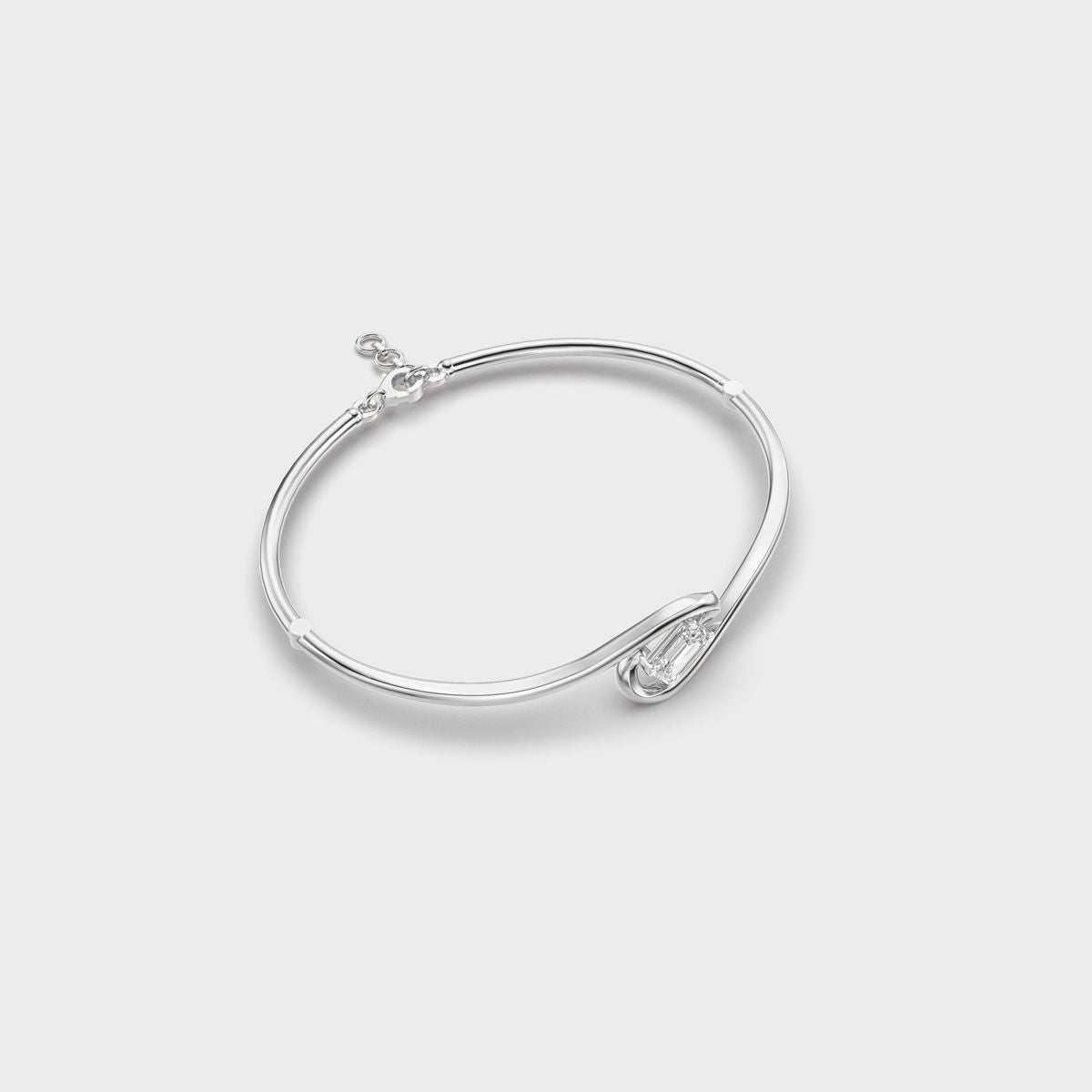Loop Knot Emerald Diamond Bracelet