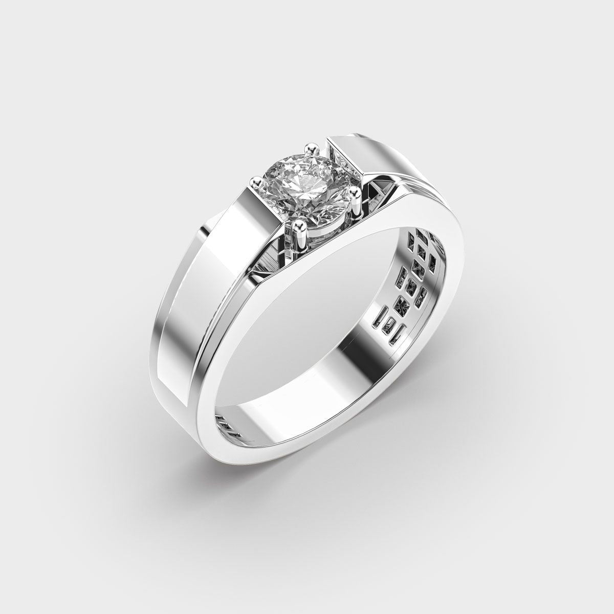King's Honour Diamond Band Ring - View 8