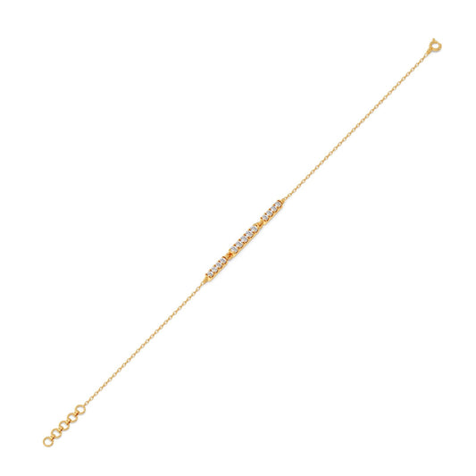 Sequence Diamond Chain Bracelet