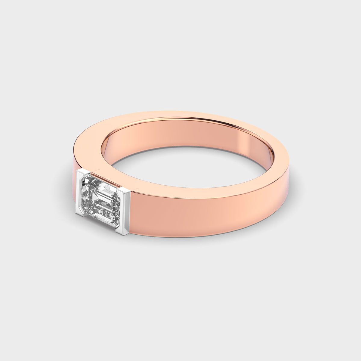 Earnest Proposal Diamond Band For Men - View 11