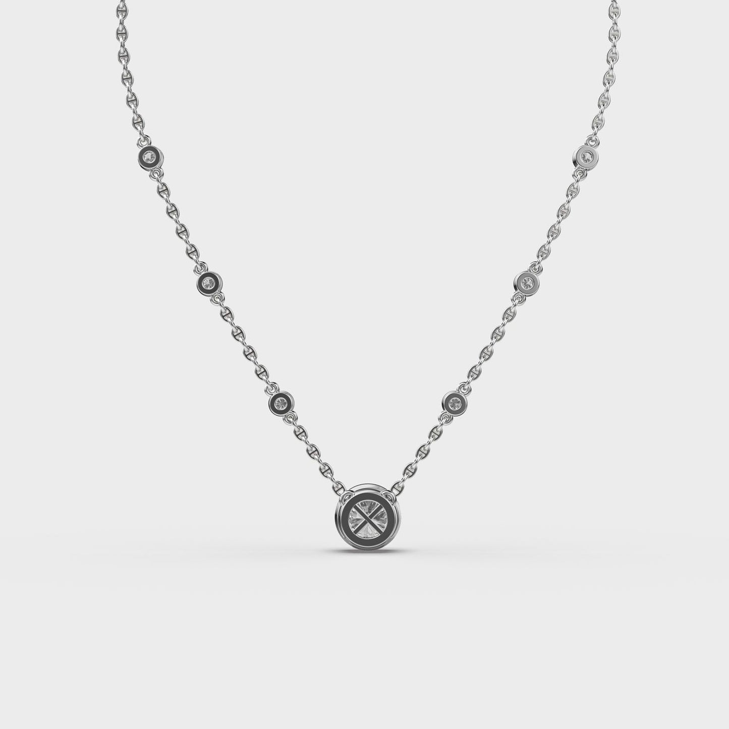Blushing Sparkle Diamond Necklace
