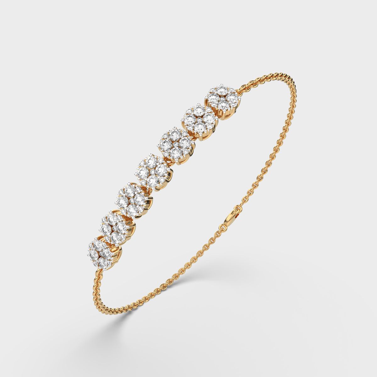 Septem Flora Diamond Quad Bracelet