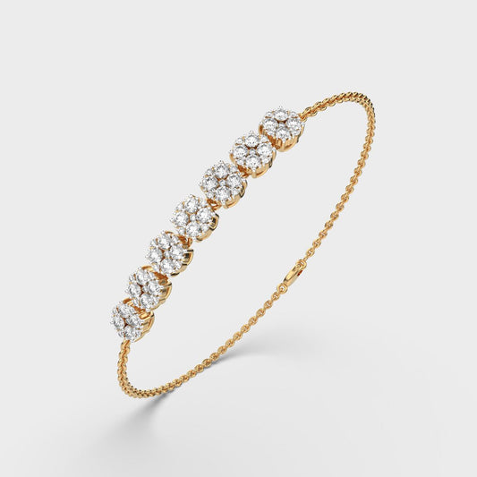 Septem Flora Diamond Quad Bracelet