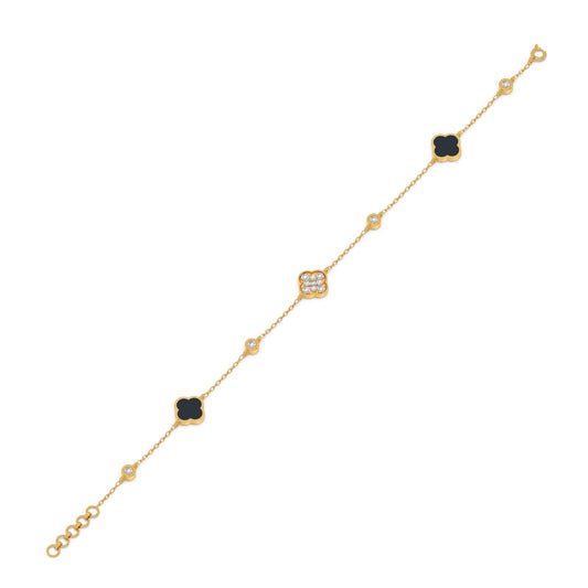 The Lucky Clover Diamond Bracelet