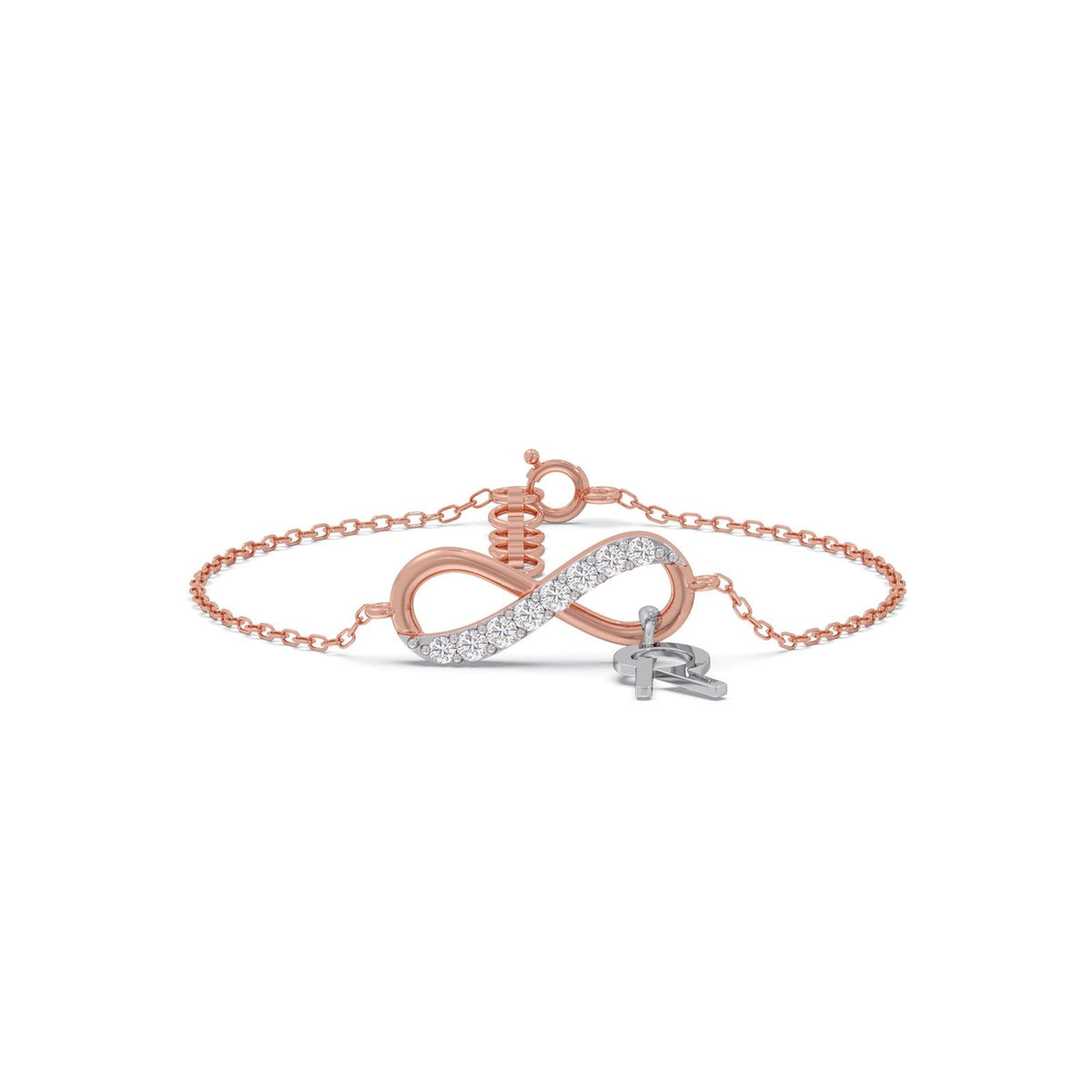 Unending Light Link R Diamond  Kids Bracelet