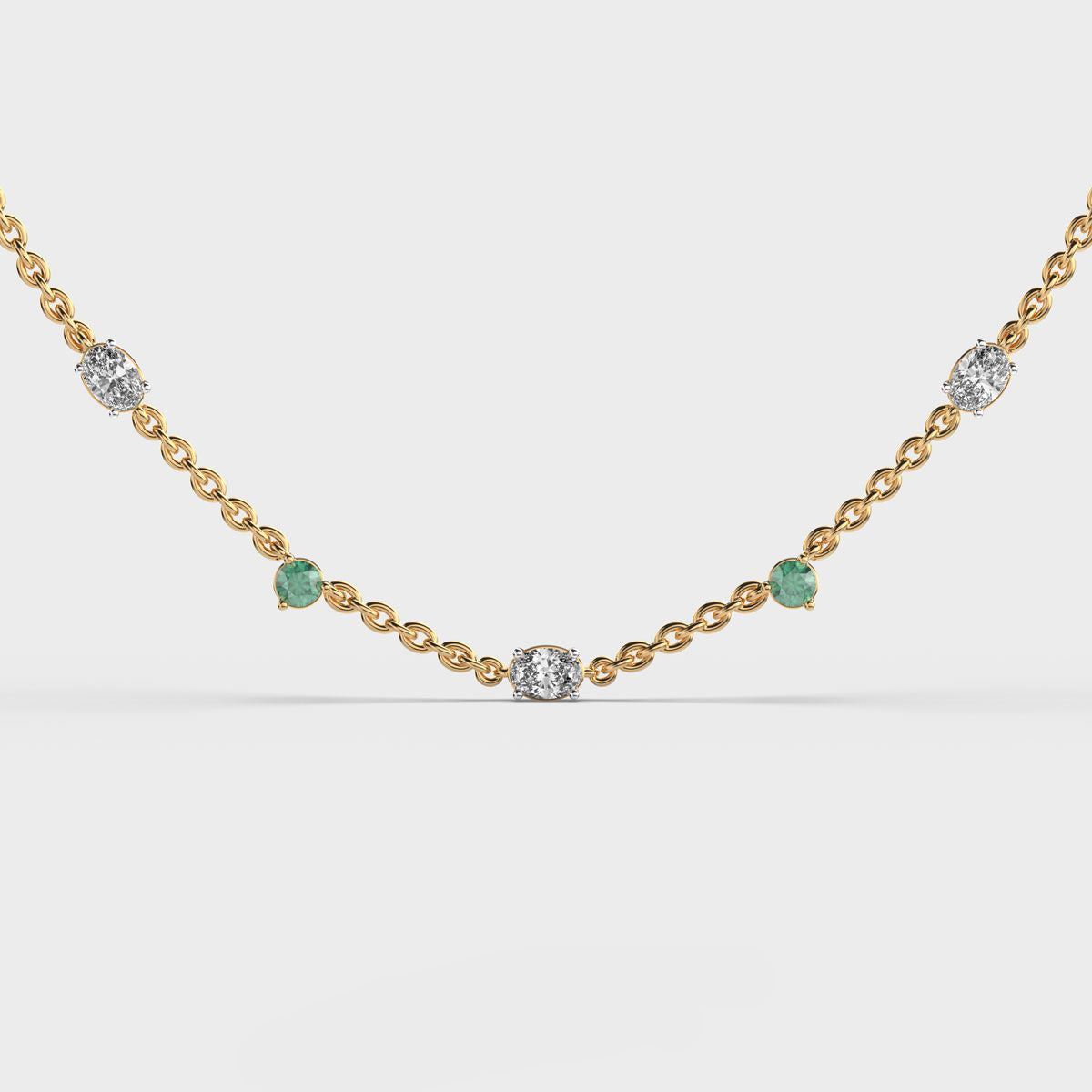 Solstice Cluster Diamond Necklace