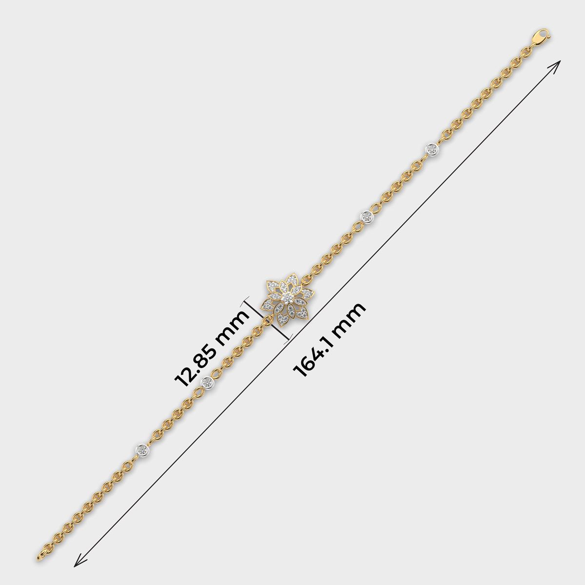 Petal Star Blossom Diamond Bracelet