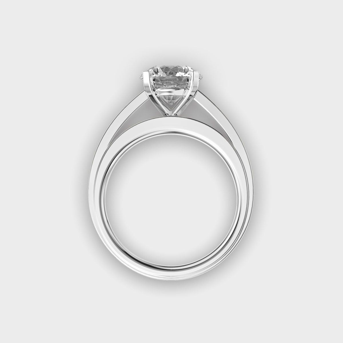 Simple Round Cut Diamond Ring - View 9