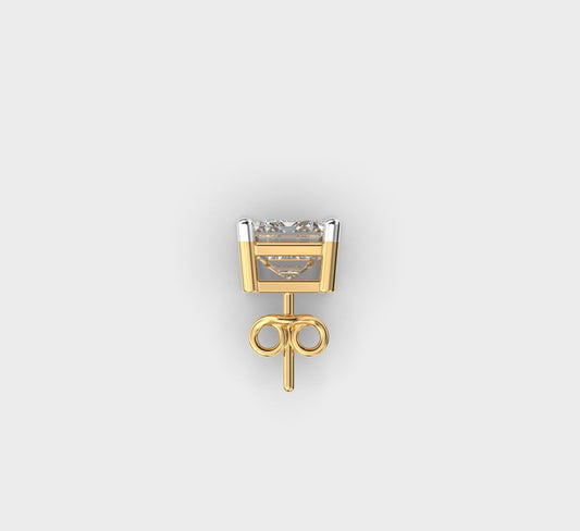 Regal Stud for Men in Emerald Cut