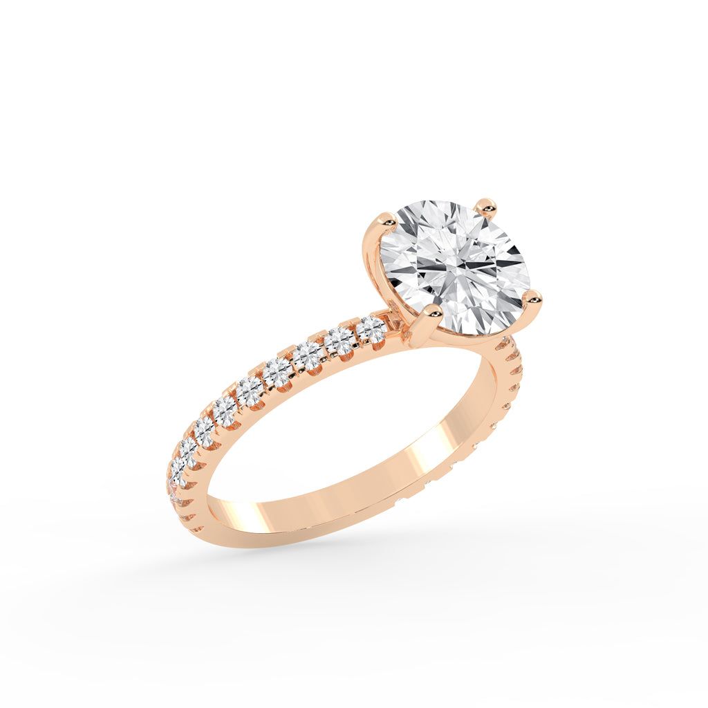Elysian Crown Solitaire Ring