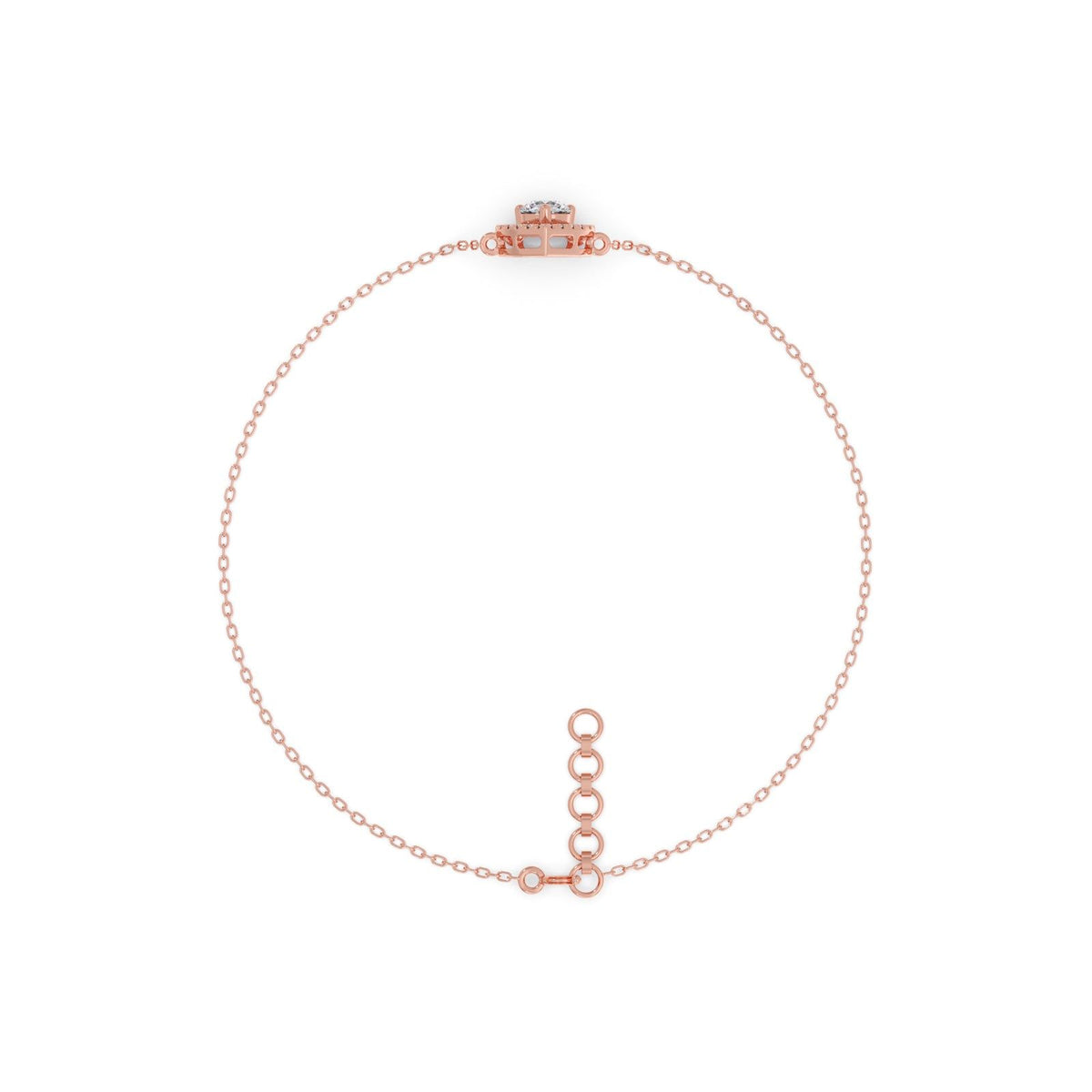 Pearluxe Halo Chain Bracelet