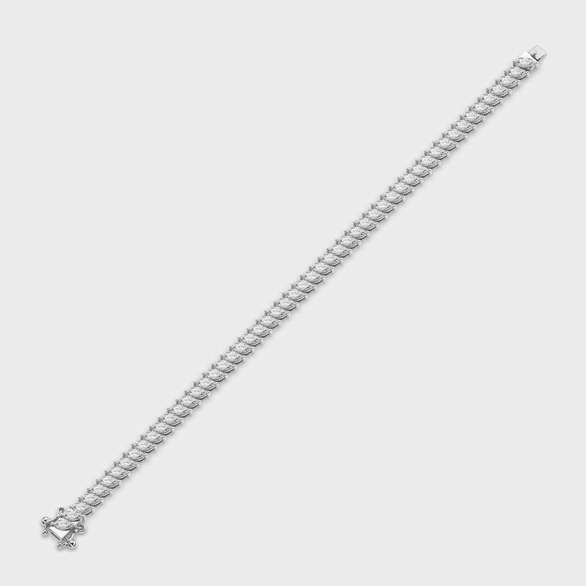 Marquise Laurel Row Diamond Bracelet