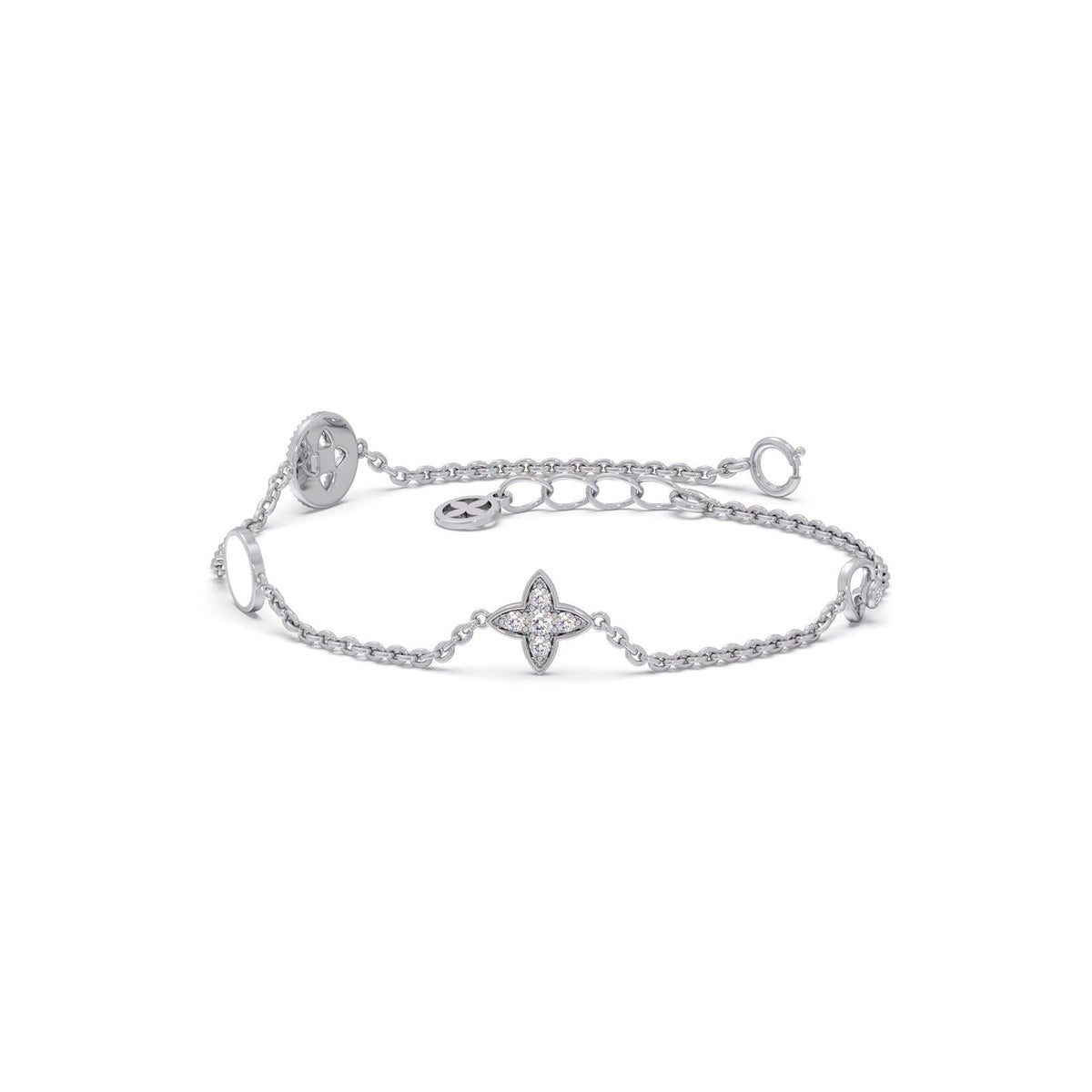 Constella Round Diamond Chain Bracelet