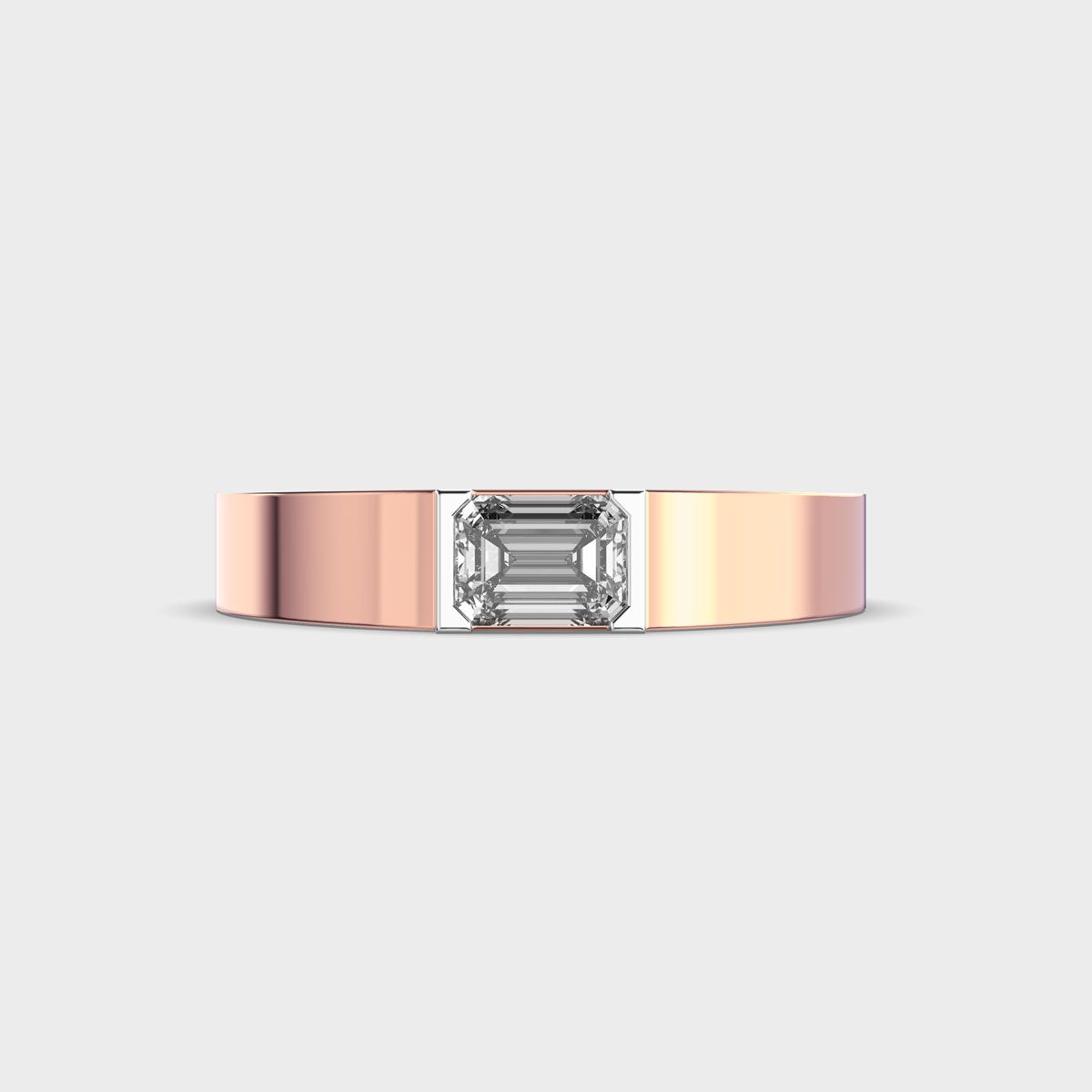 Earnest Proposal Diamond Band For Men - View 10